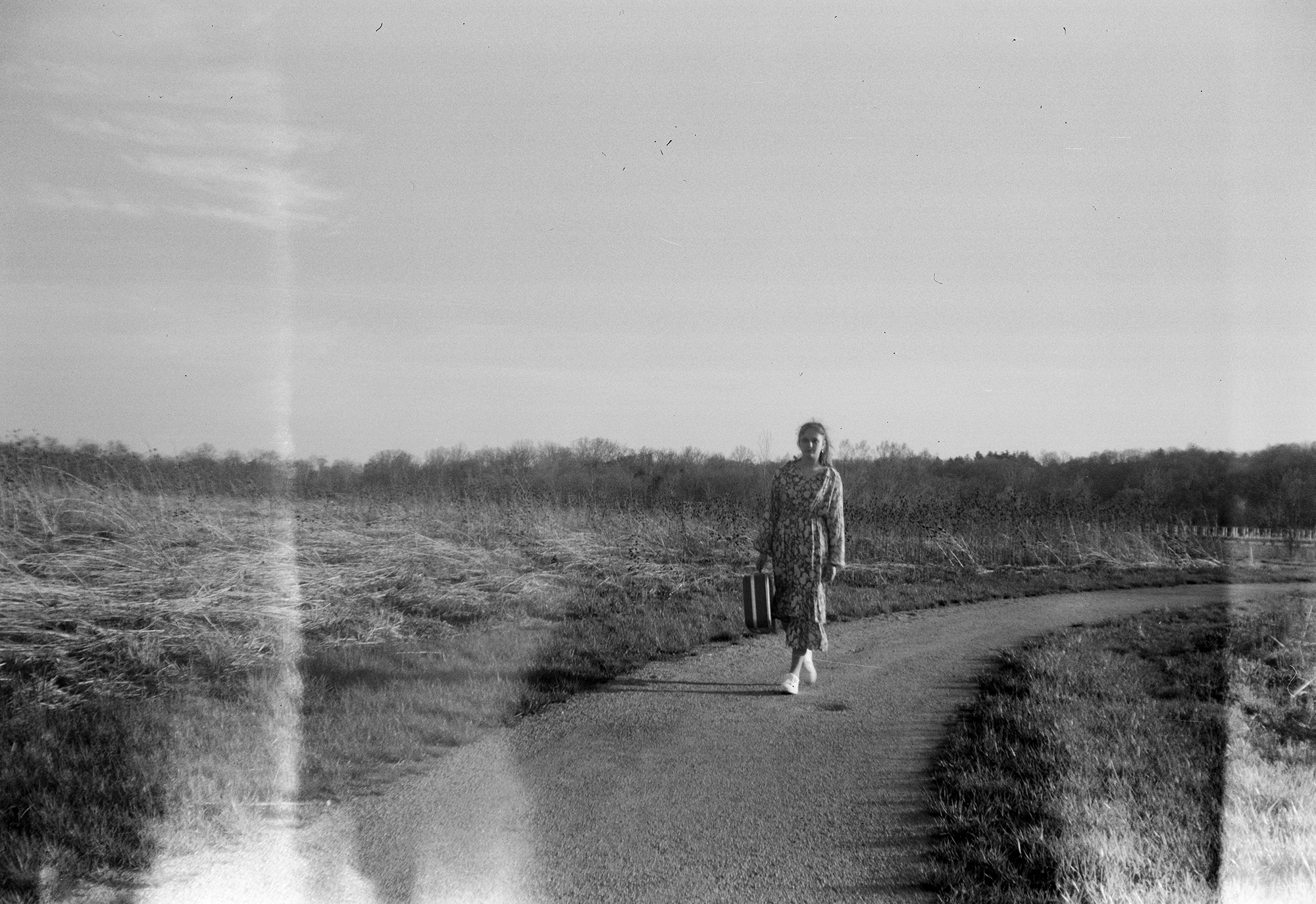 Black and white photo with the Kodak Tourist