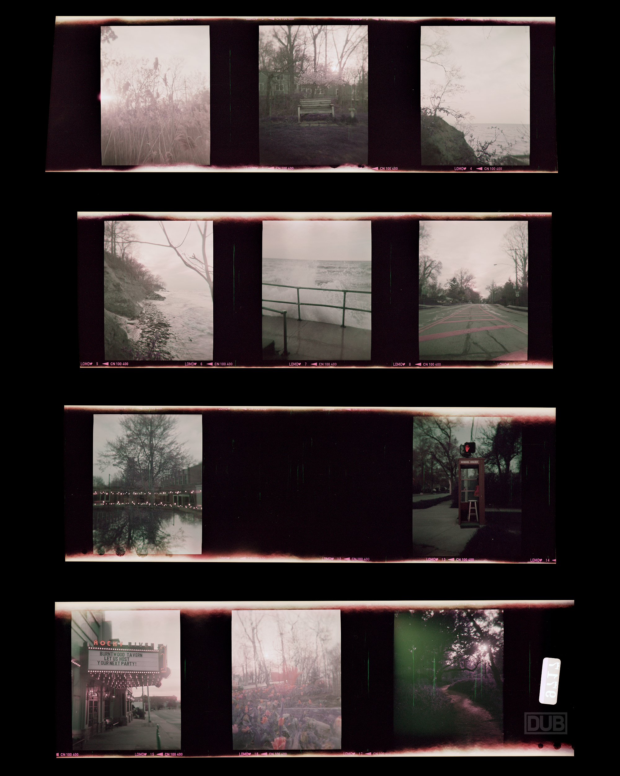 Medium Format Film contact sheet